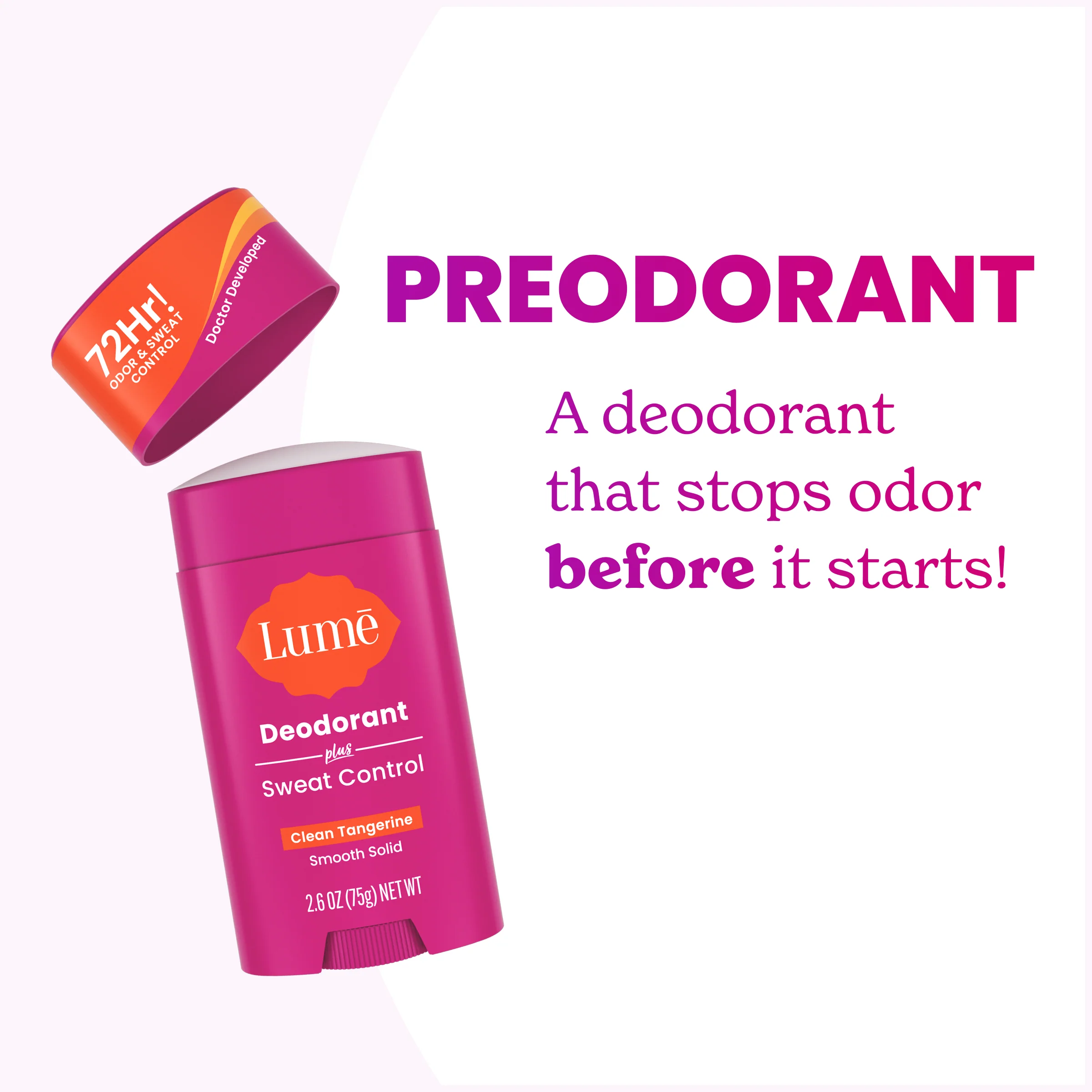 Clean Tangerine | Solid Stick Deo + Sweat Control - Image 4