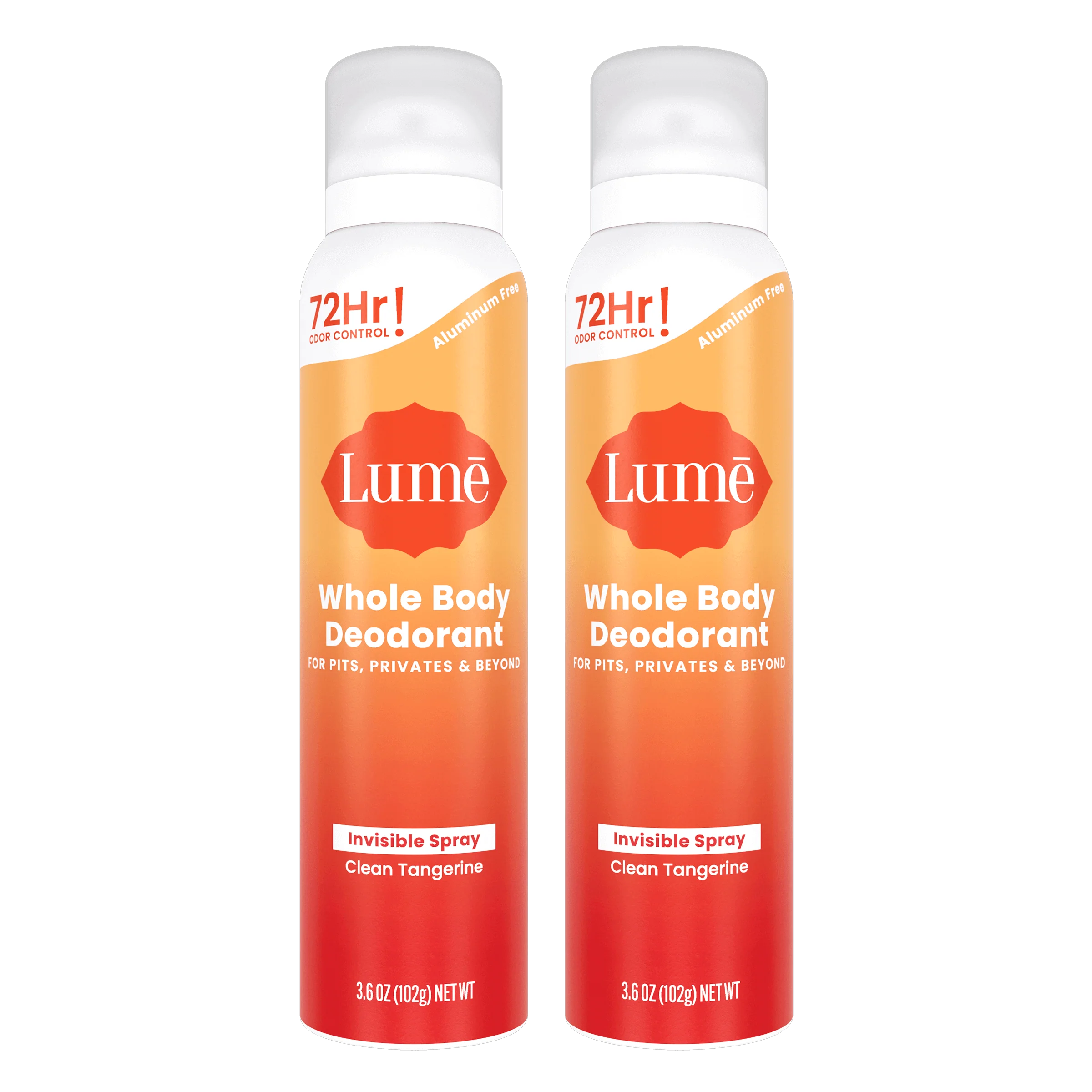 Clean Tangerine | Spray Deodorant 2-Pack