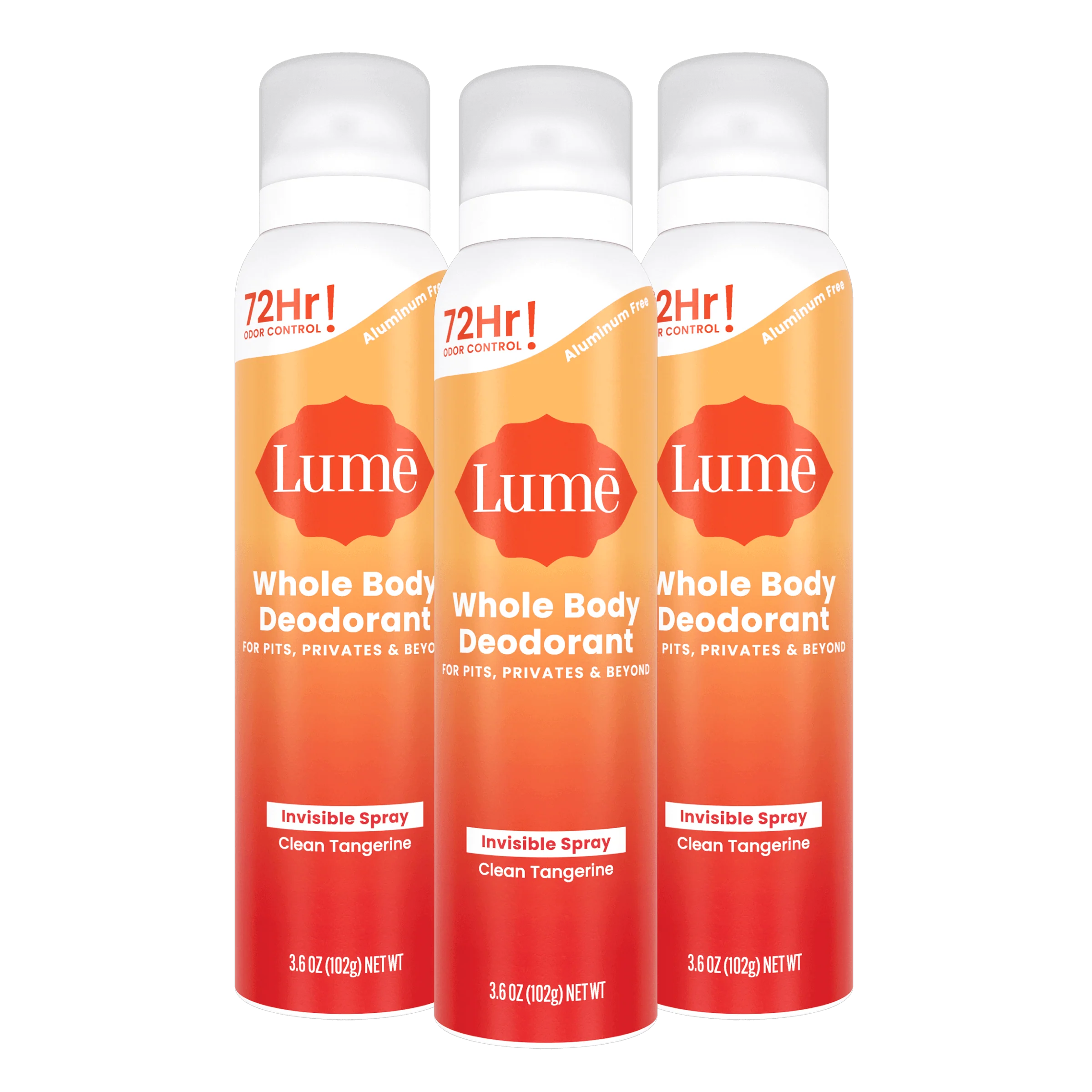 Clean Tangerine | Spray Deodorant 3-Pack