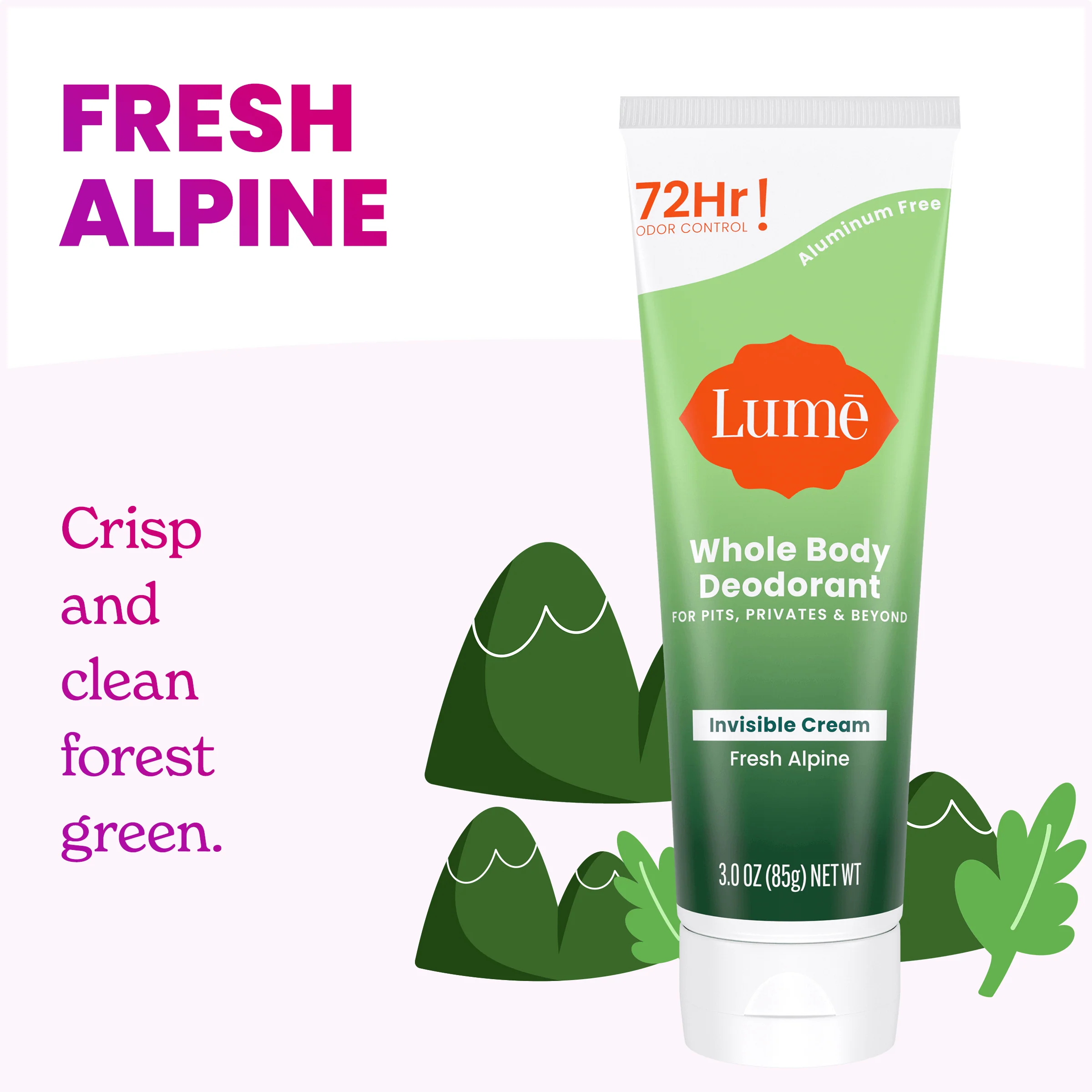Fresh Alpine | Cream Tube Deodorant - Image 2