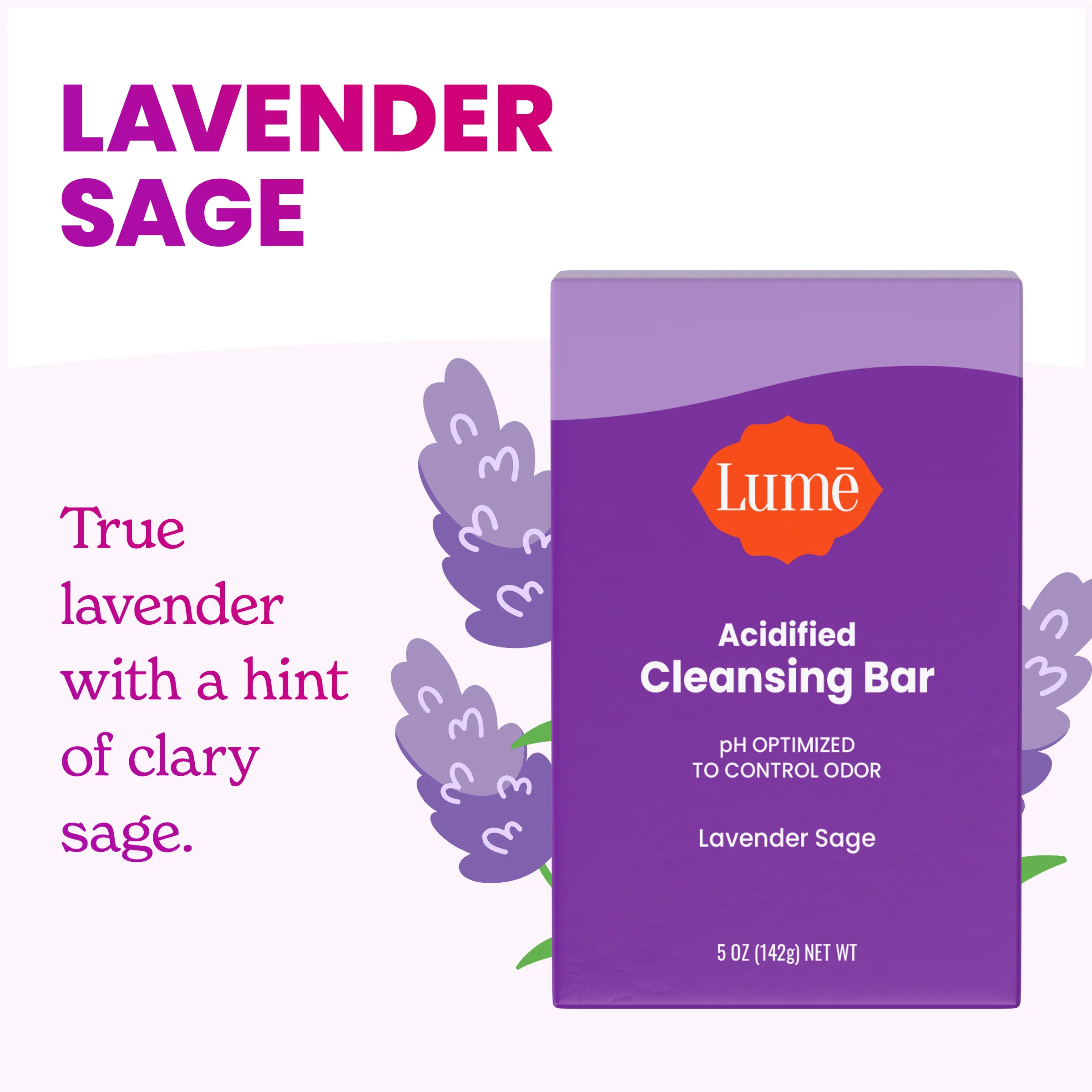Lavender Sage | Acidified Cleansing Bar - Image 2