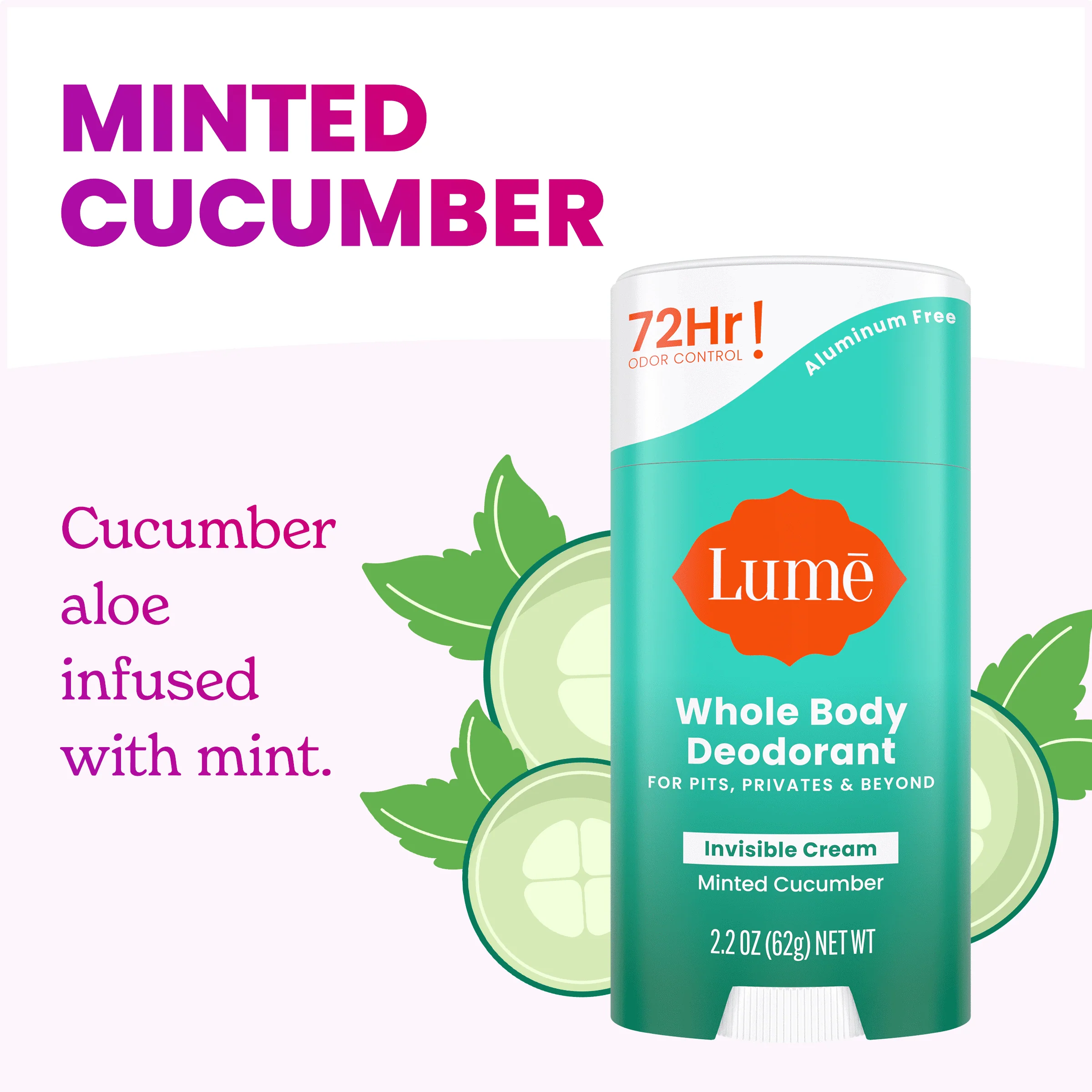 Minted Cucumber | Cream Stick Deodorant - Image 2