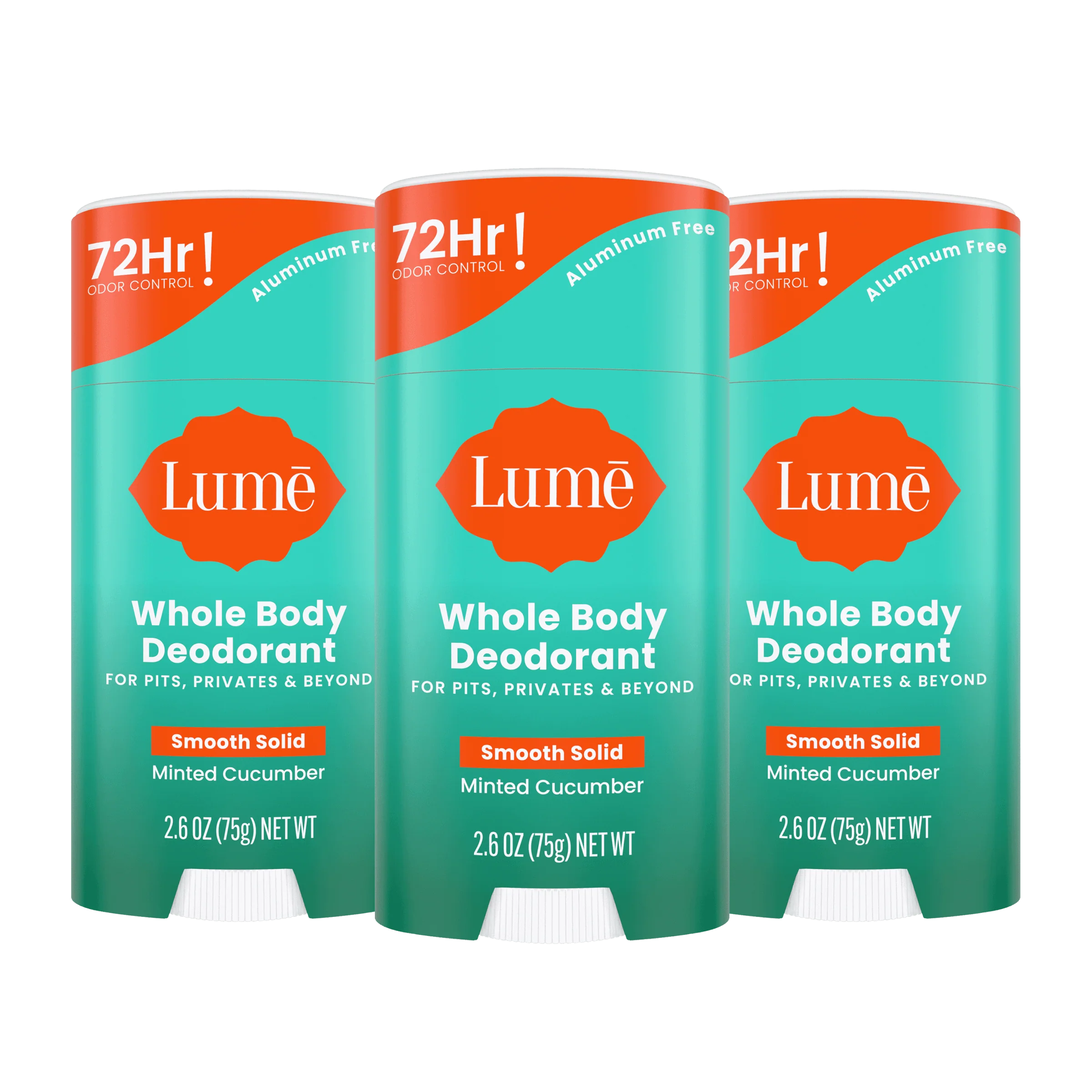Minted Cucumber | Solid Stick Deodorant 3-Pack
