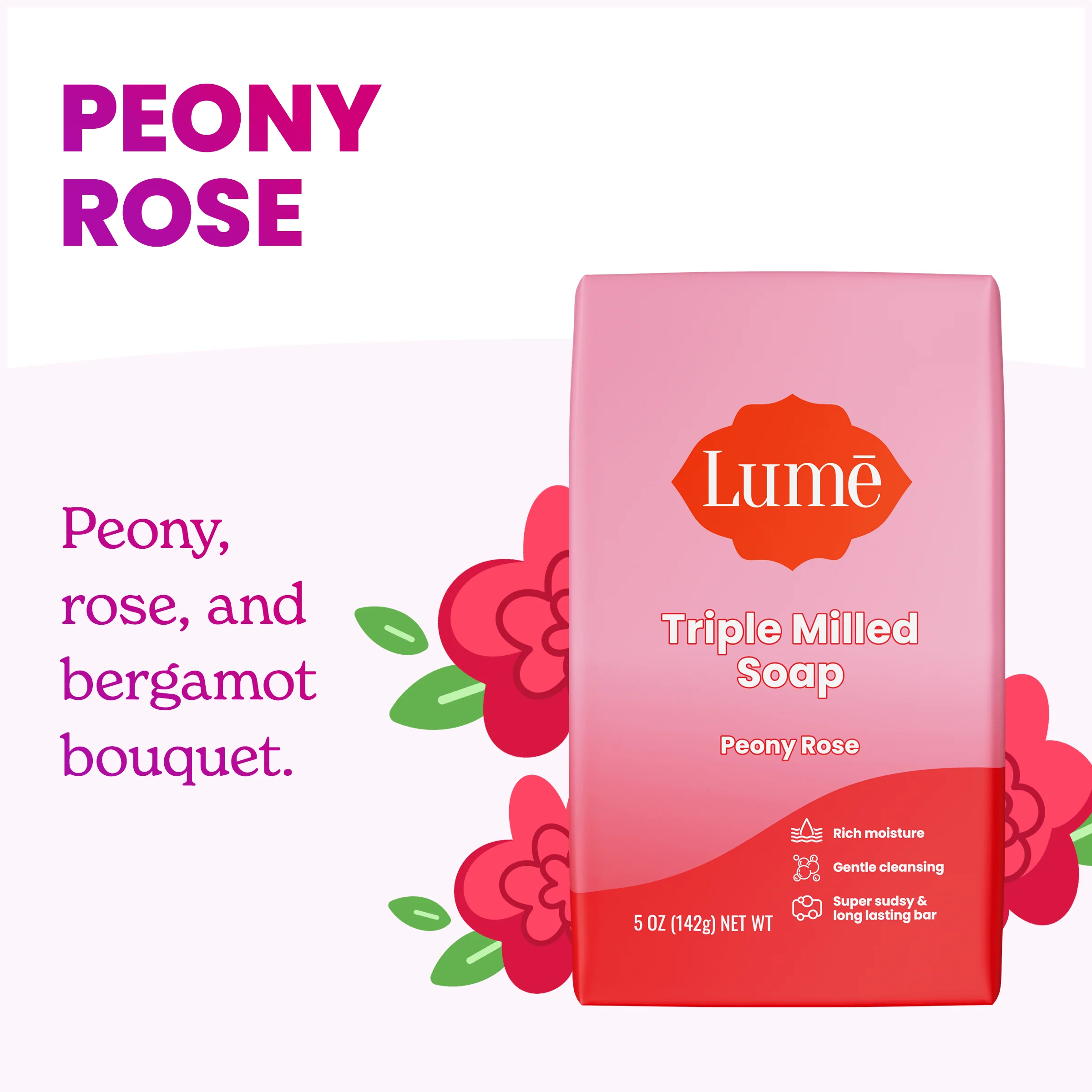 Peony Rose | Soap Bar - Image 2