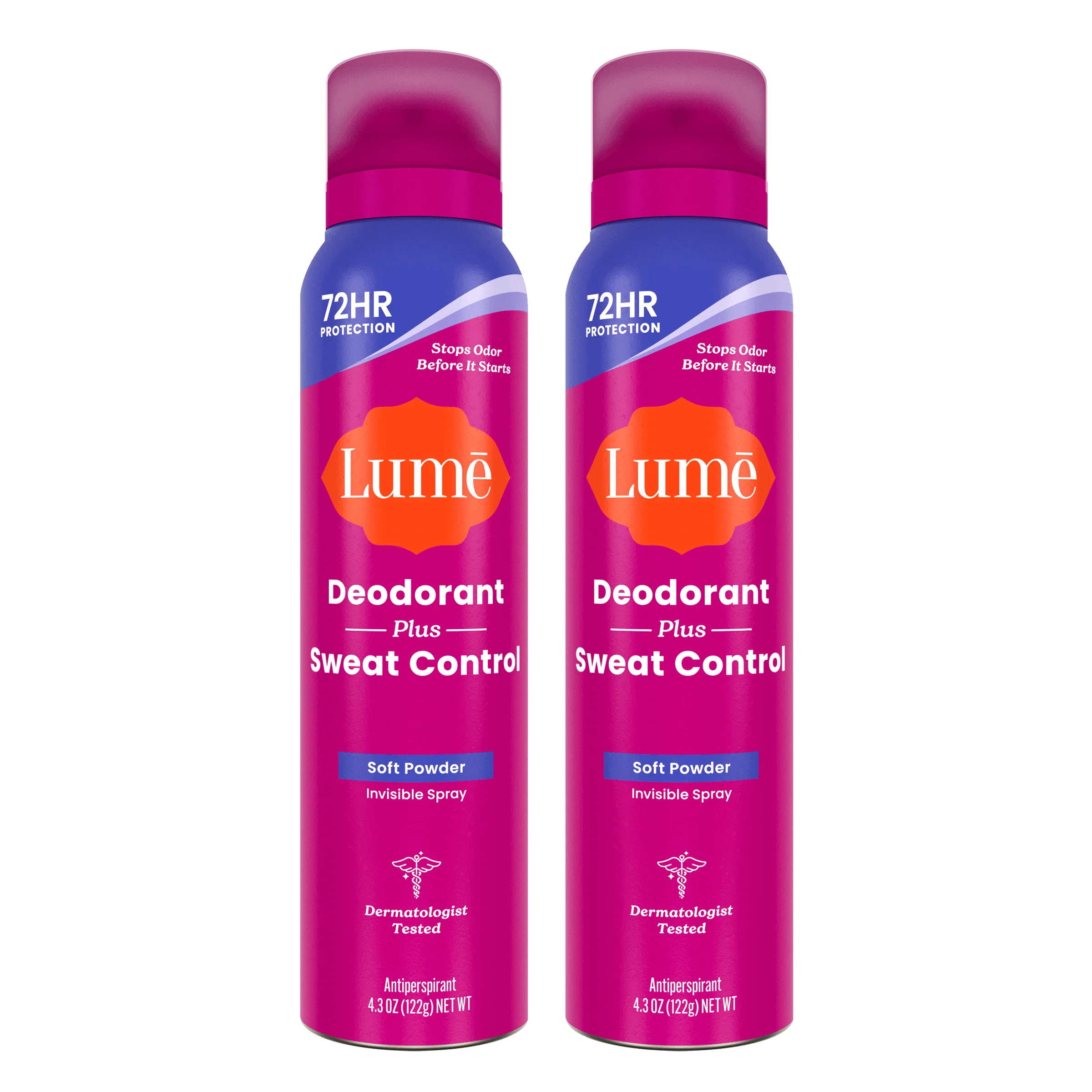 Soft Powder | Sweat Control Spray Deodorant 2-Pack