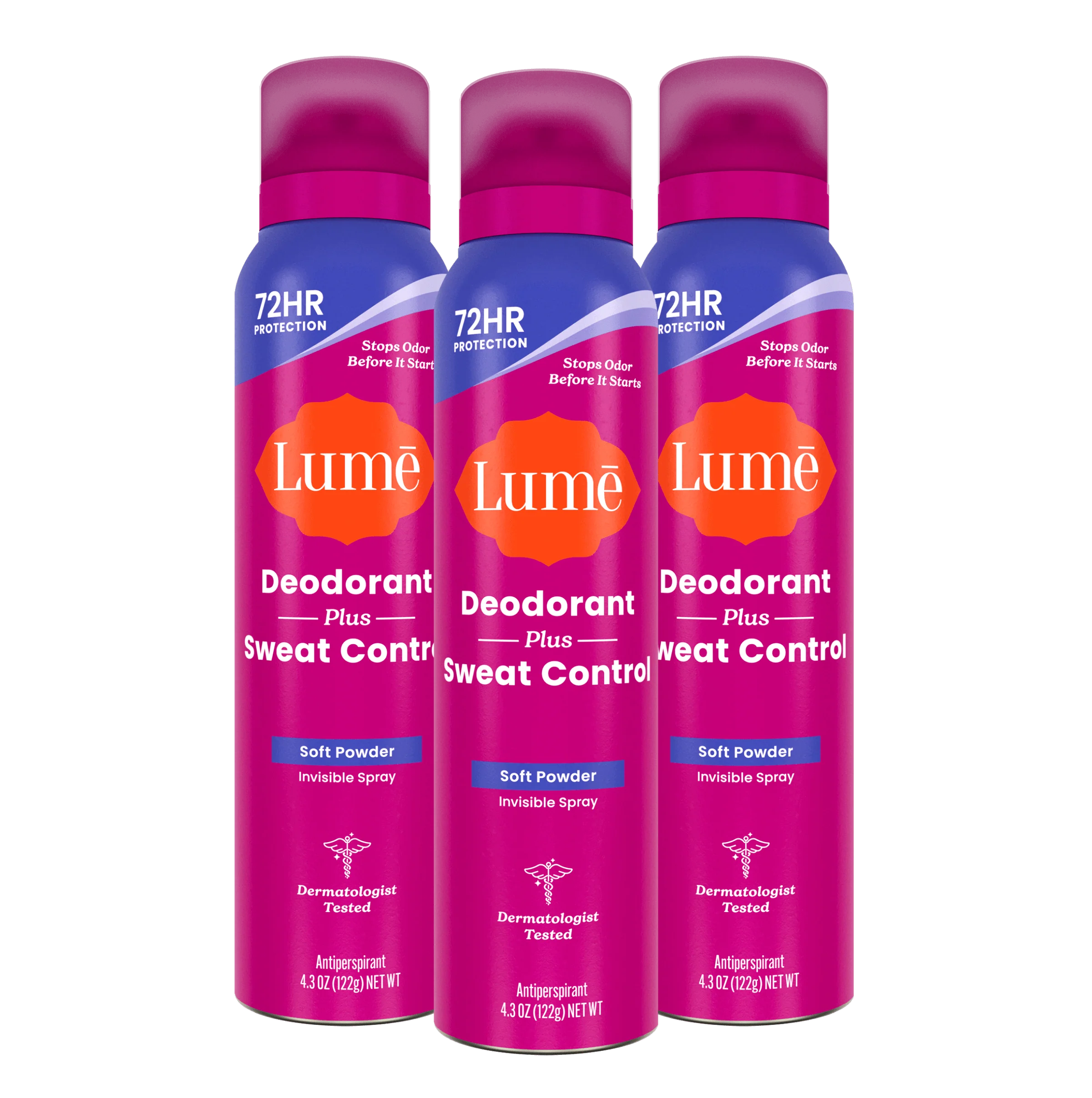 Soft Powder | Sweat Control Spray Deodorant 3-Pack