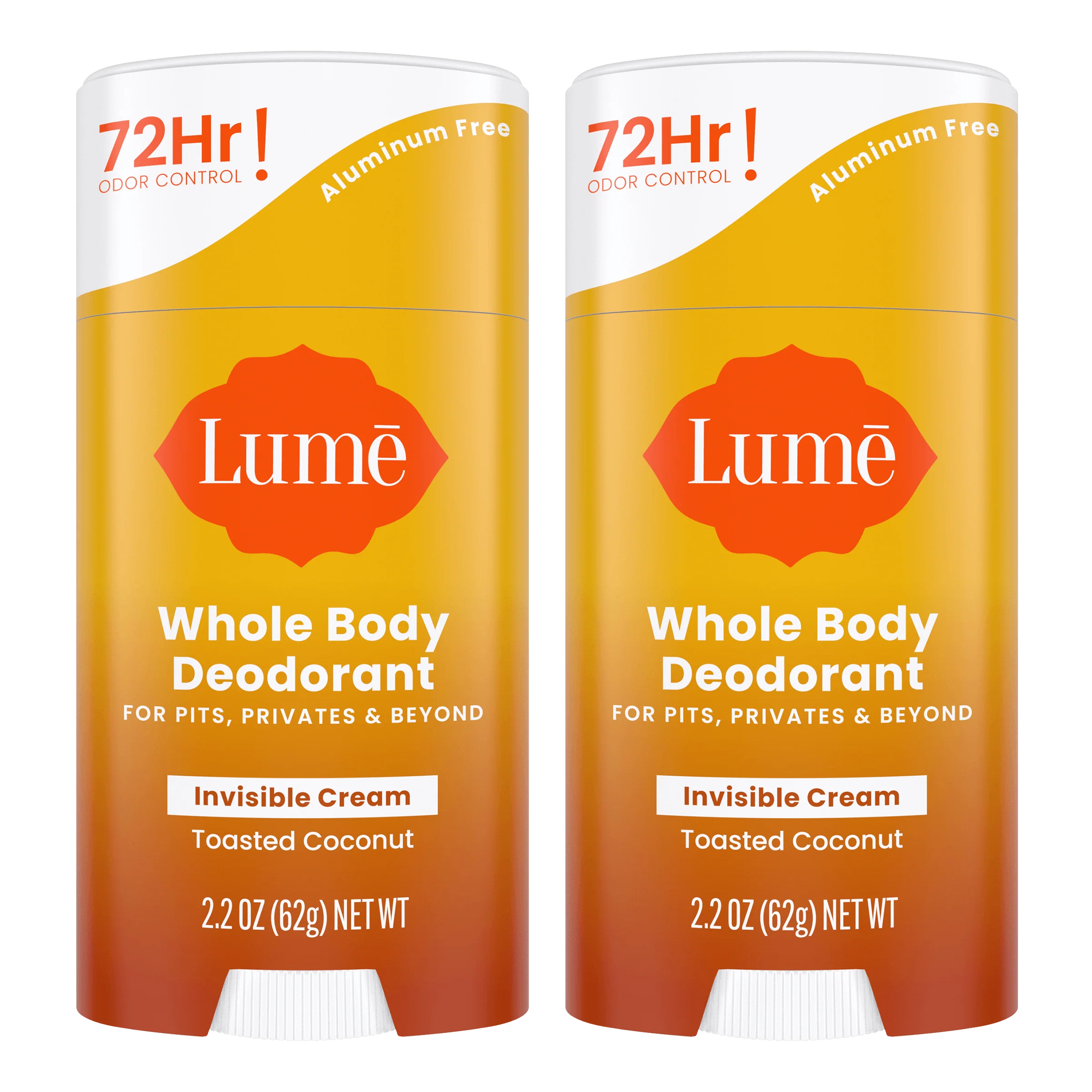 Toasted Coconut | Cream Stick Deodorant 2-Pack