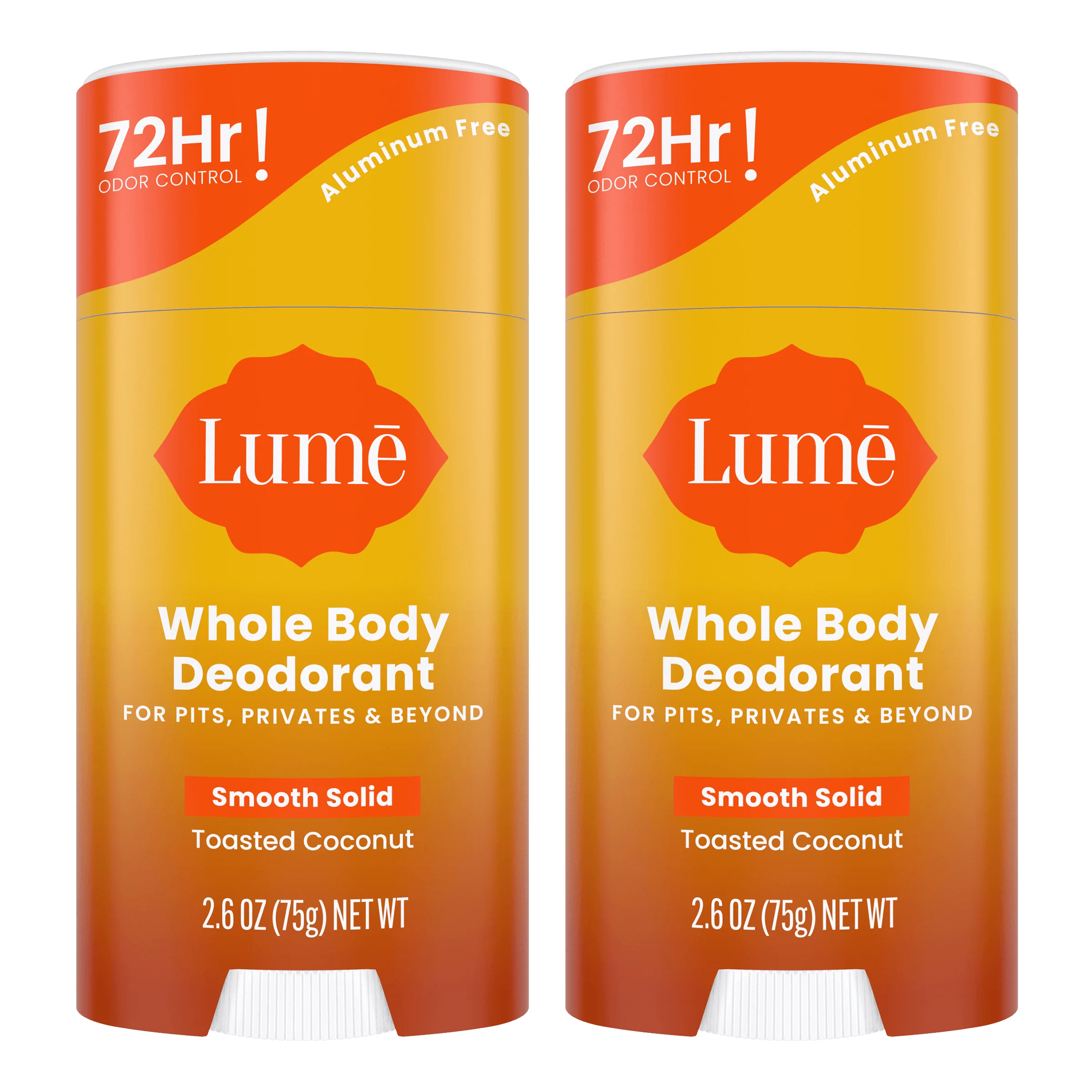 Toasted Coconut | Solid Stick Deodorant 2-Pack