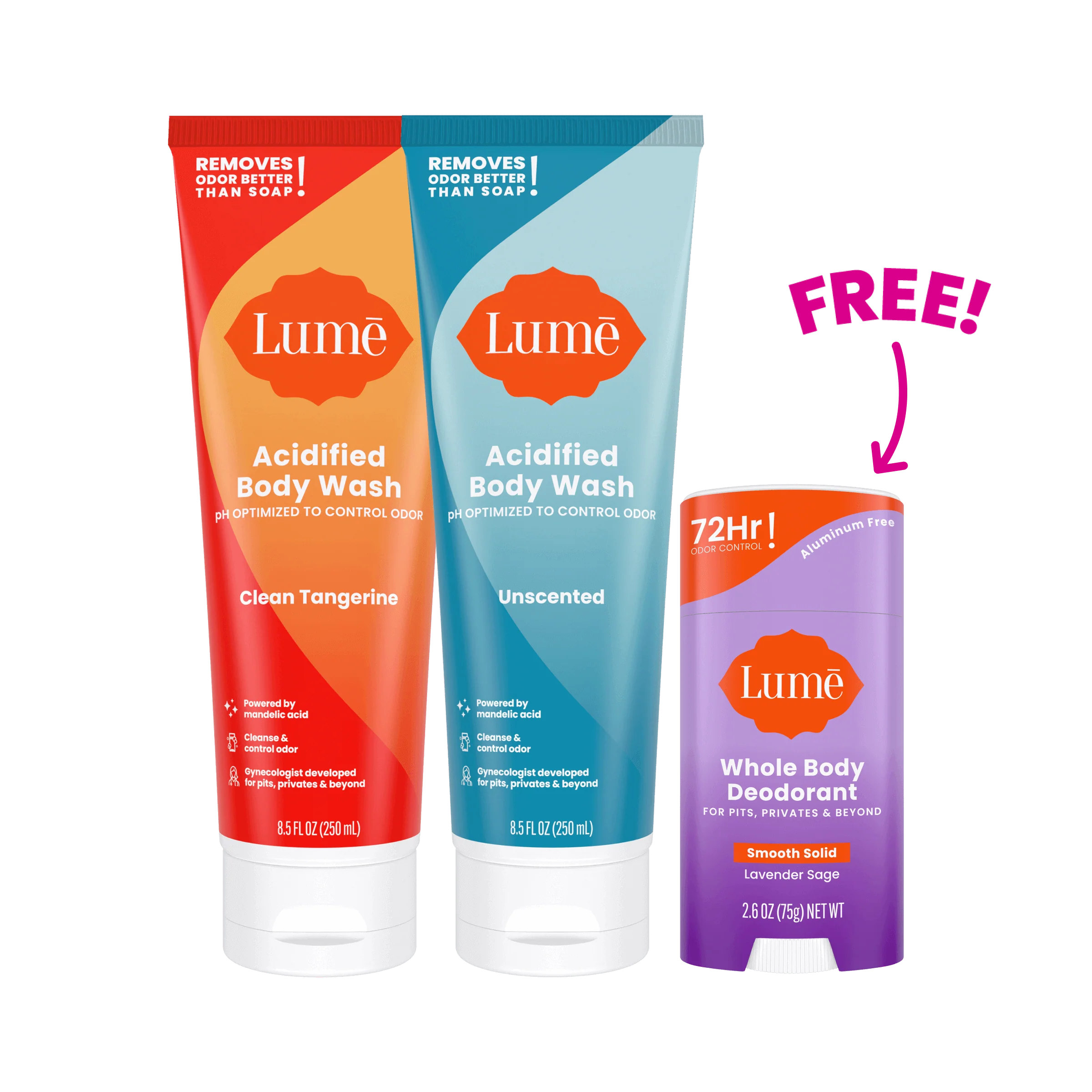 Body Wash + FREE Stick Bundle Item